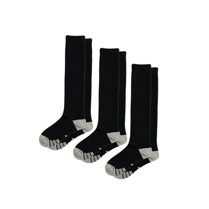 3-Pack All-Black Compression Sock Bundle