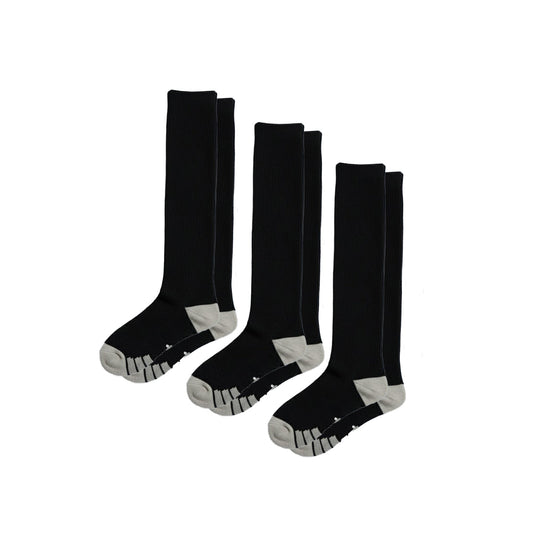 3-Pack All-Black Compression Sock Bundle
