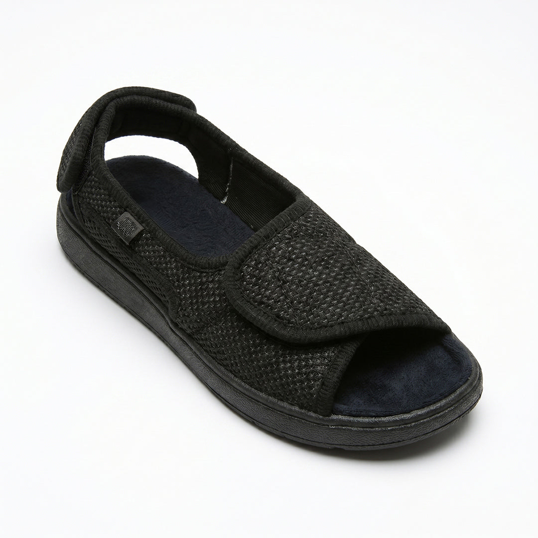 Chelsea Wide Feet Sandals - Black