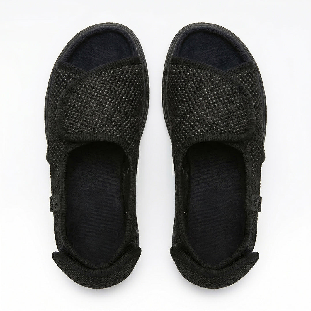 Chelsea Wide Feet Sandals - Black