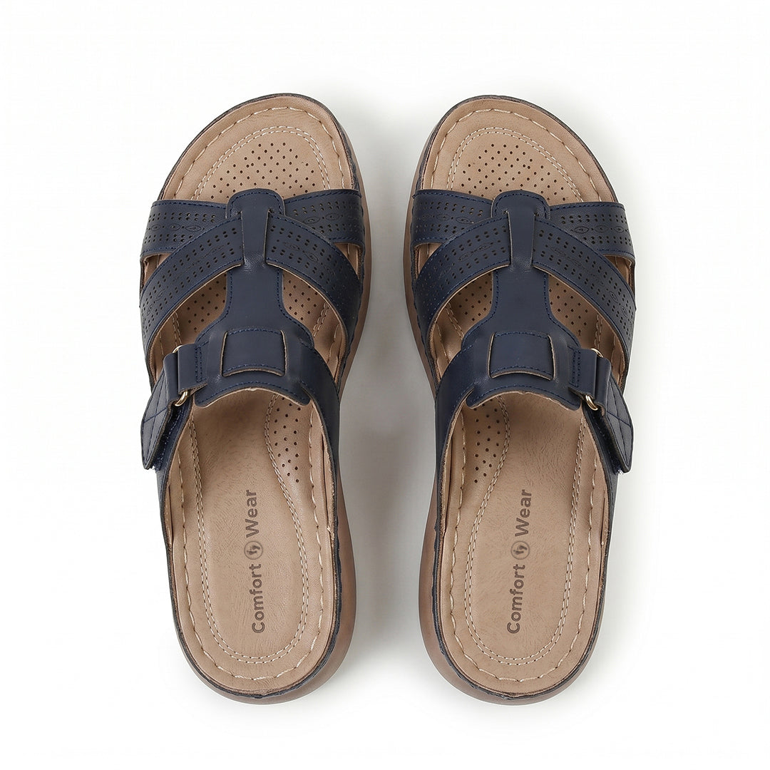 Ortho Roman Cushion Sandals - Black