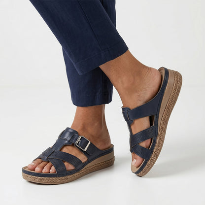 Ortho Roman Cushion Sandals - Black