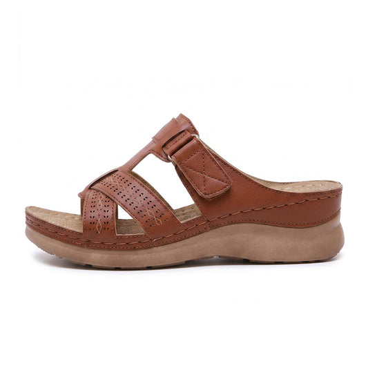 Ortho Roman Cushion Sandals - Brown