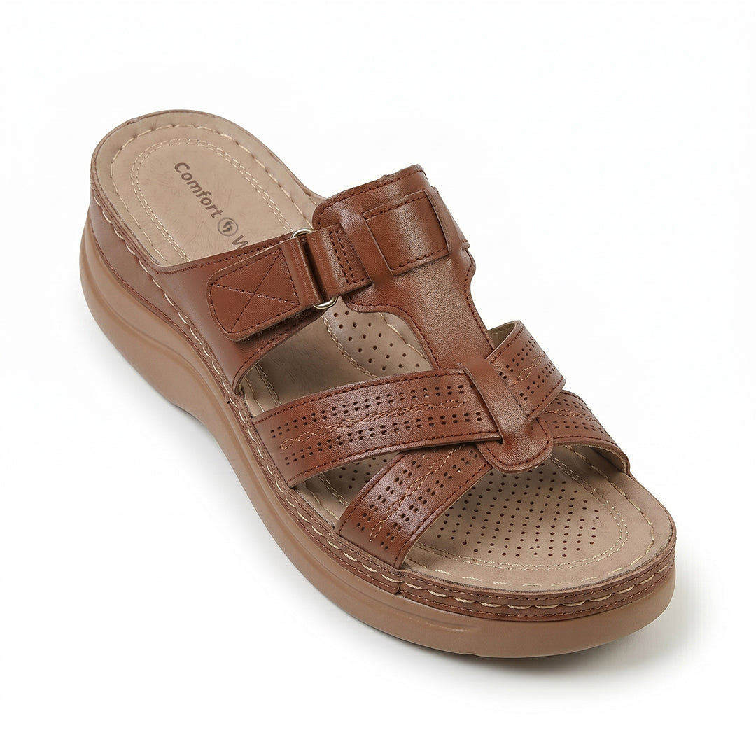 Ortho Roman Cushion Sandals - Brown