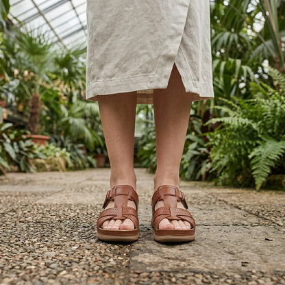 Ortho Roman Cushion Sandals - Brown