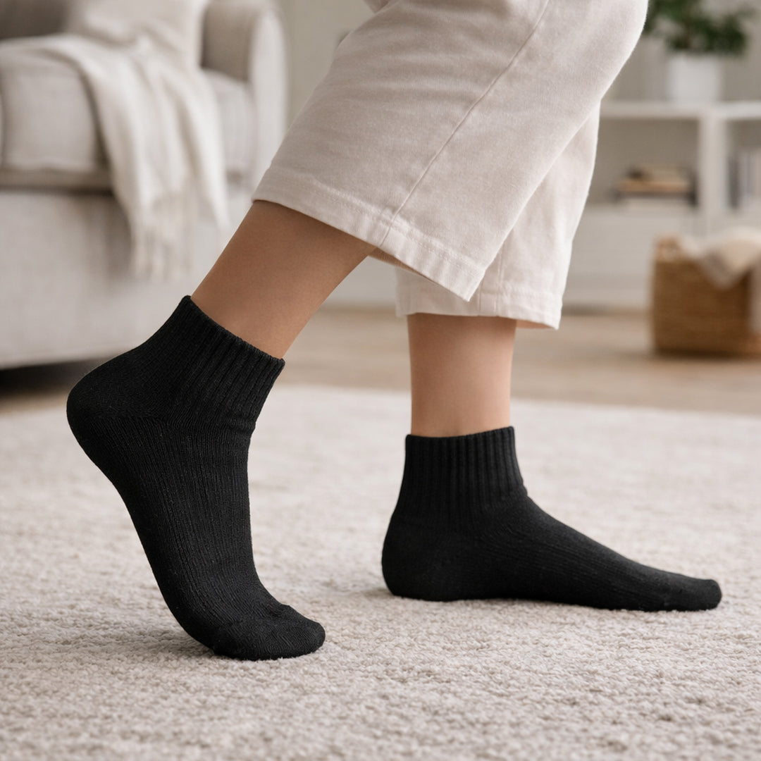 6-Pack Cushioned Socks (Black)