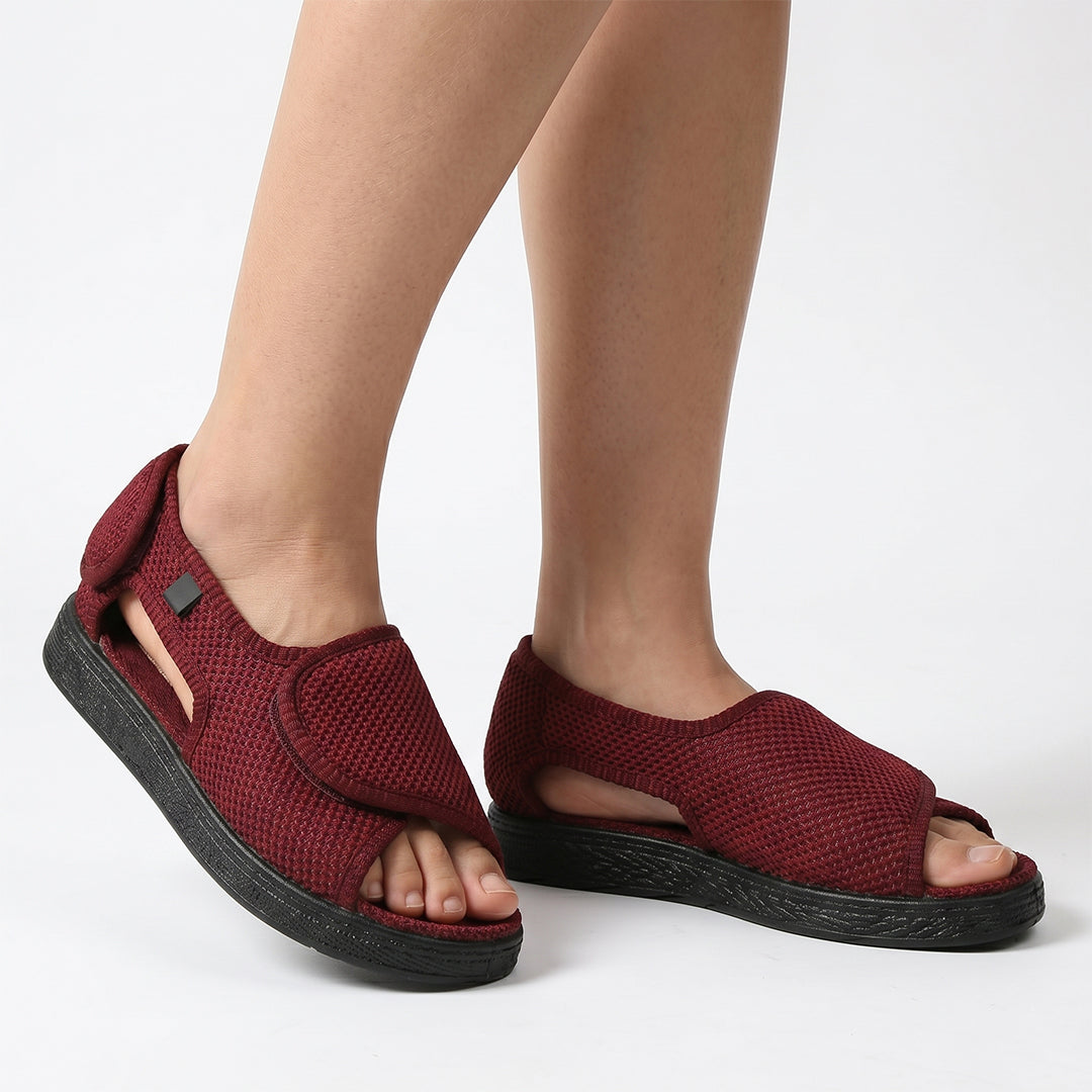 Chelsea Wide Feet Sandals - Red