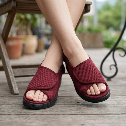 Chelsea Wide Feet Sandals - Red