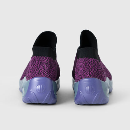 Breathable No-Tie Stretch Shoes - Purple