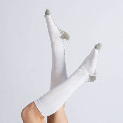 6-Pack White Compression Sock Bundle