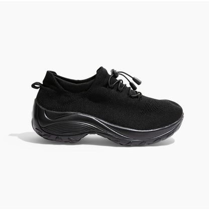 Non-Slip Healthcare Worker Ortho Stretch Cushion Shoes - Midnight Black