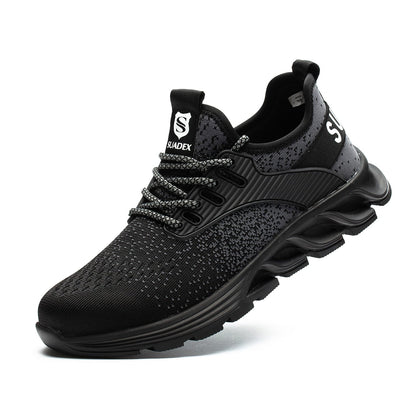 Ortho Reinforced Safety Steel Toe Boots - Black
