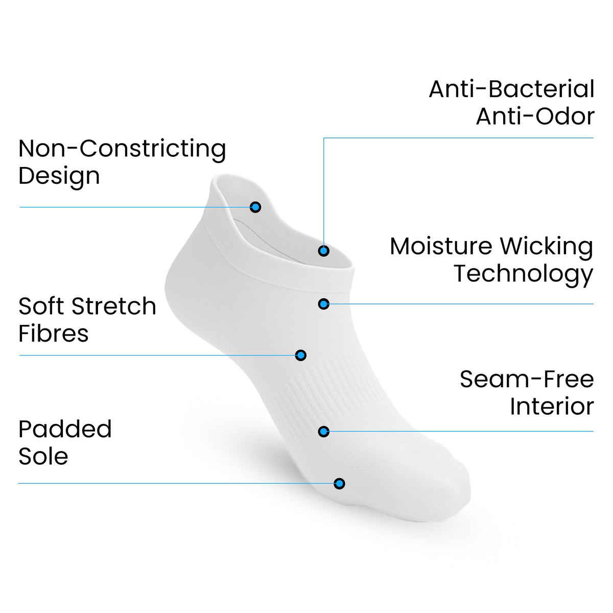 Padded Stretch Diabetic Socks