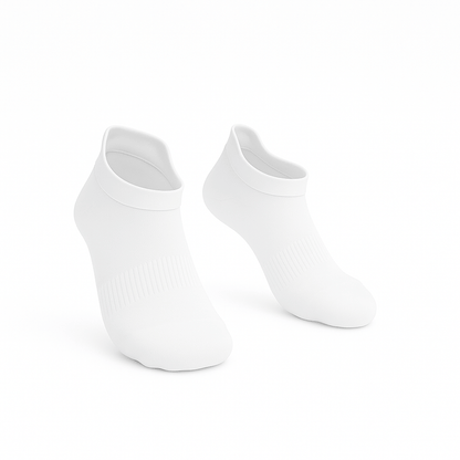 Padded Extra-Stretch Ankle Socks - White