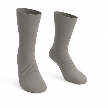 Padded Extra-Stretch Crew Socks - Grey